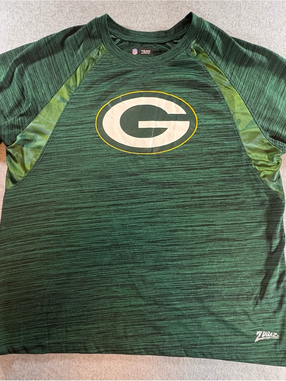 NFL Green Short Sleeve Green Bay Packers Performance Tee with Logo